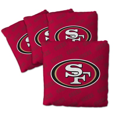 San Francisco 49ers Fanpoint Four-Piece Cornhole Bag Set
