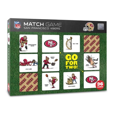 San Francisco 49ers Fanpoint Licensed Memory Match Game