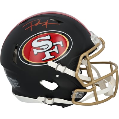 Frank Gore San Francisco 49ers Autographed Fanatics Authentic Riddell Rivalry Speed Authentic Helmet 