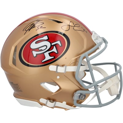 Fred Warner & Patrick Willis San Francisco 49ers Autographed Fanatics Authentic Riddell Speed Authentic Helmet 