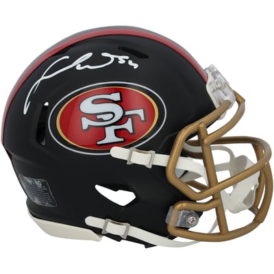 Fred Warner San Francisco 49ers Autographed Fanatics Authentic Riddell Rivalry Speed Mini Helmet 
