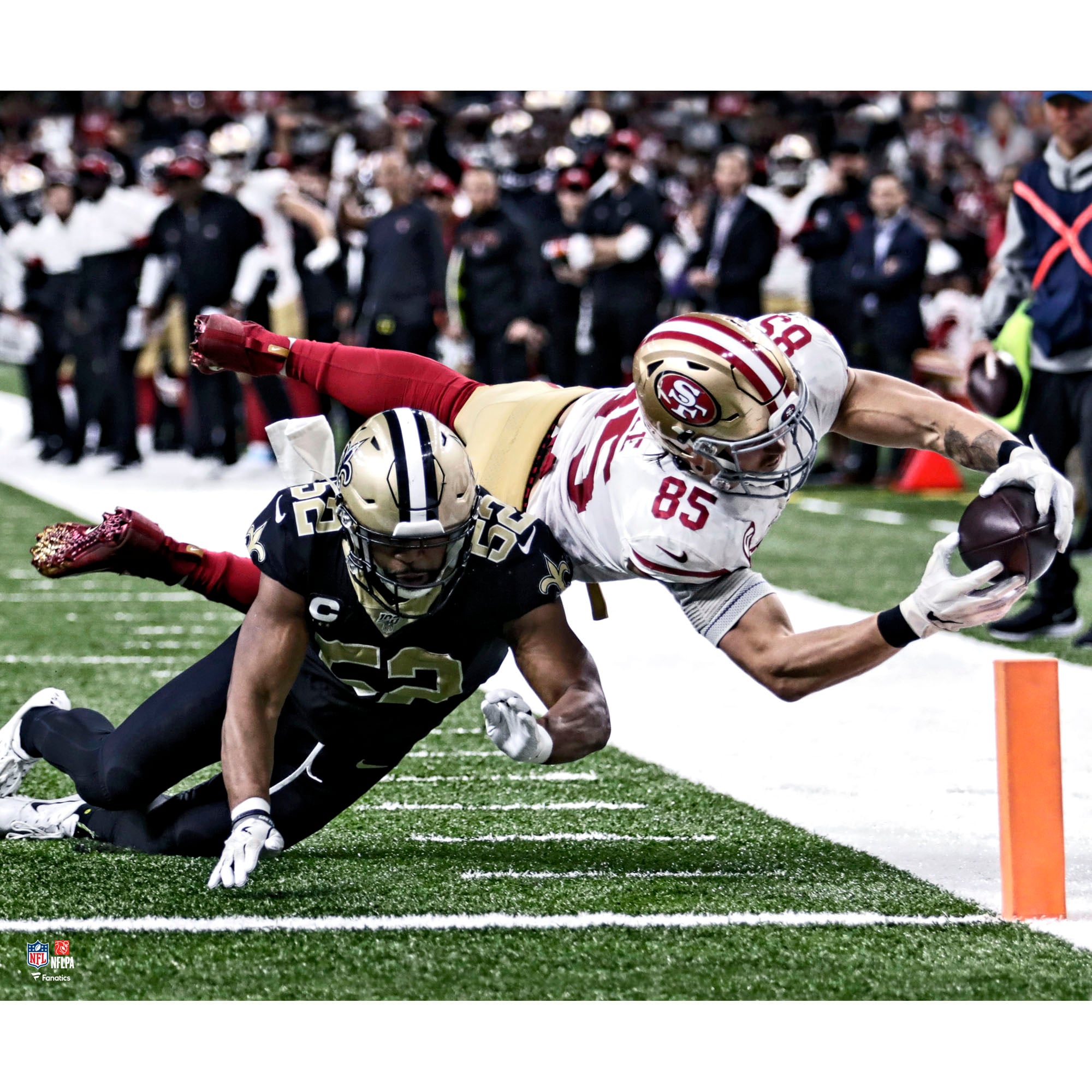 Diving Touchdown Background Football Touchdown Dive In