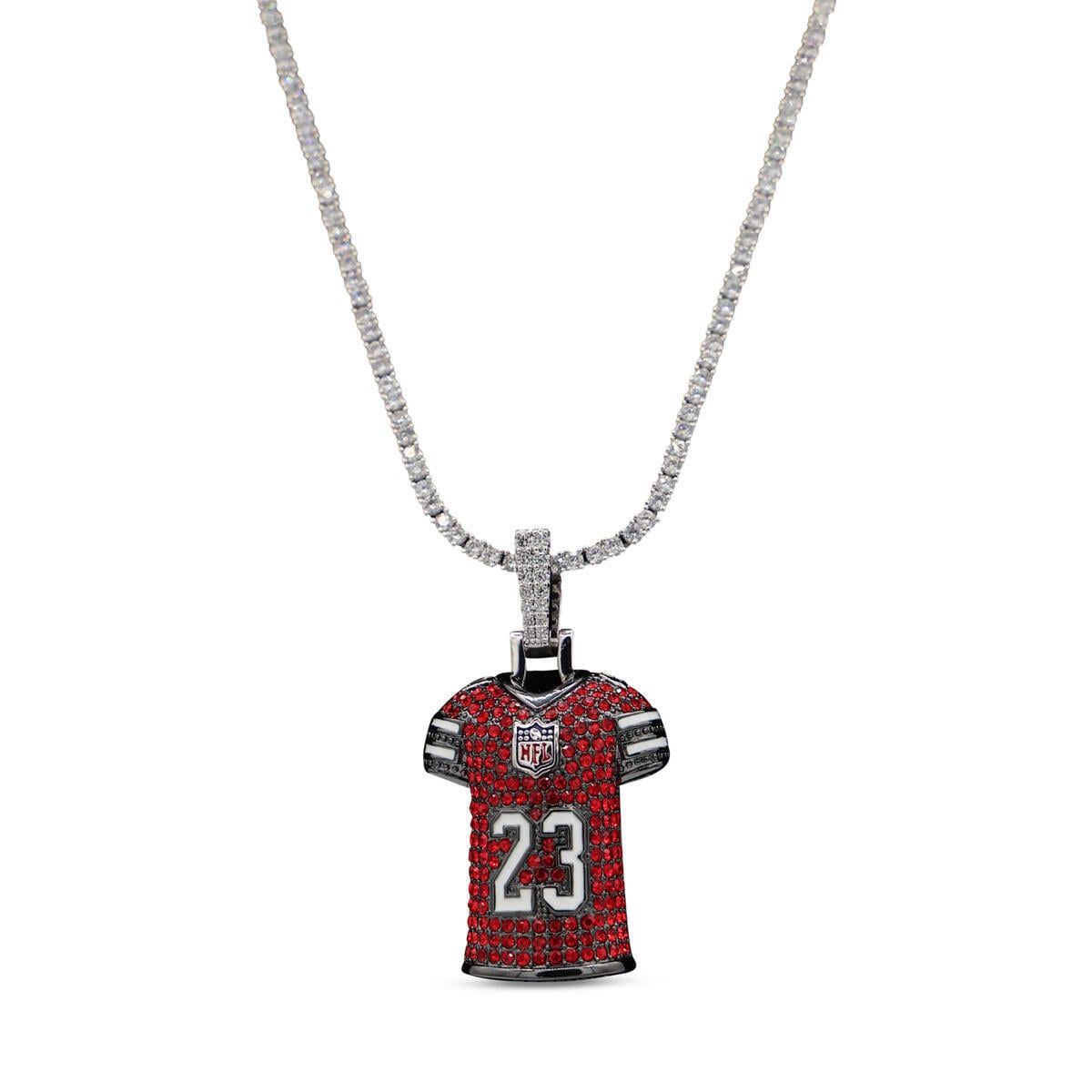GLD Christian McCaffrey San Francisco 49ers 14K White Gold Jersey Logo ...