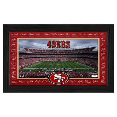 San Francisco 49ers Highland Mint 12" x 20" 2026 Signature Gridiron Panoramic Framed Photo