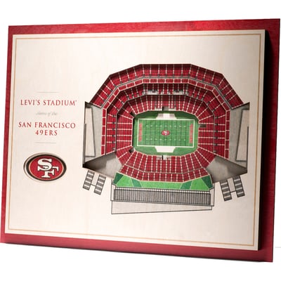 San Francisco 49ers IDNA 17'' x 13'' 5-Layer StadiumViews 3D Wall Art