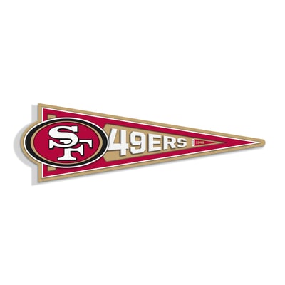 San Francisco 49ers IDNA 23" 3D Pennant Wall Art
