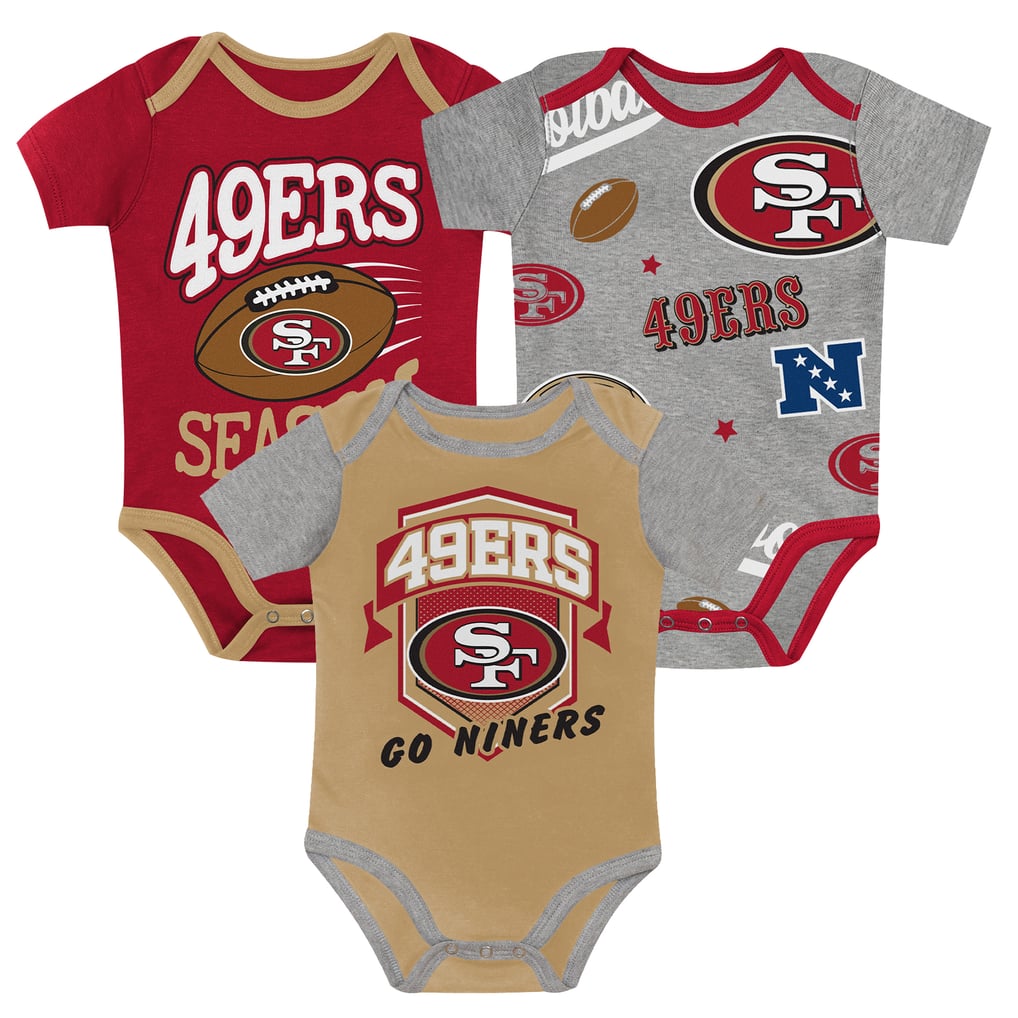  San Francisco 49ers Outerstuff Infant First Round Pick 3-Piece Bodysuit Set