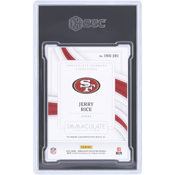 Jerry Rice San Francisco 49ers Autographed 2023 Panini Immaculate 