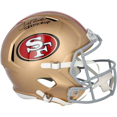 Jerry Rice San Francisco 49ers Autographed Fanatics Authentic Riddell Speed Replica Helmet with "SB XXIII MVP" Inscription