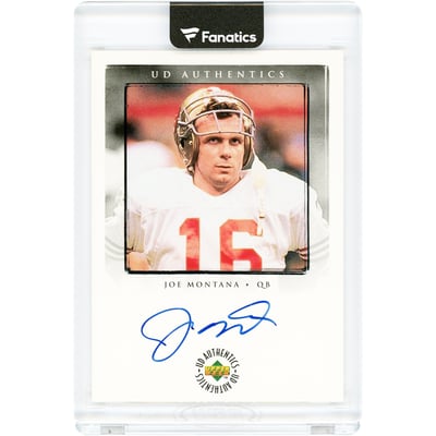 Joe Montana San Francisco 49ers Autographed 1998 Upper Deck UD Authentics #JM-2 Card 
