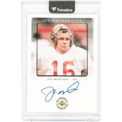 Joe Montana San Francisco 49ers Autographed 1998 Upper Deck UD Authentics #JM-2 Card