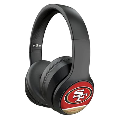 San Francisco 49ers Keyscaper Personalized Endzone Solid Wireless Bluetooth Headphones With Case
