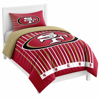 San Francisco 49ers Logo Brands Momentum Two-Piece Twin Bedding Set