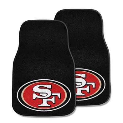 San Francisco 49ers Logo Brands Two-Piece Carpet Car Mat Set