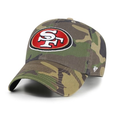 San Francisco 49ers '47 Woodland Clean Up Adjustable Hat - Camo