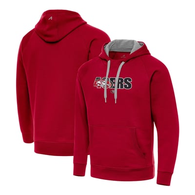 San Francisco 49ers Antigua Impact Victory Hoodie - Scarlet