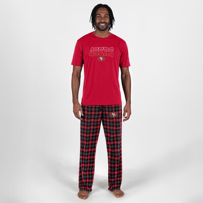 San Francisco 49ers Concepts Sport Highland Sleep Set - Scarlet
