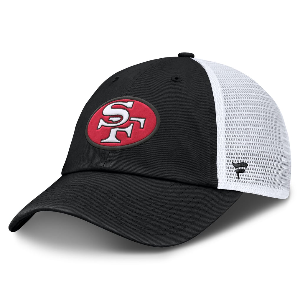 San Francisco 49ers Fanatics Basic Vintage Trucker Adjustable Hat - Black/White