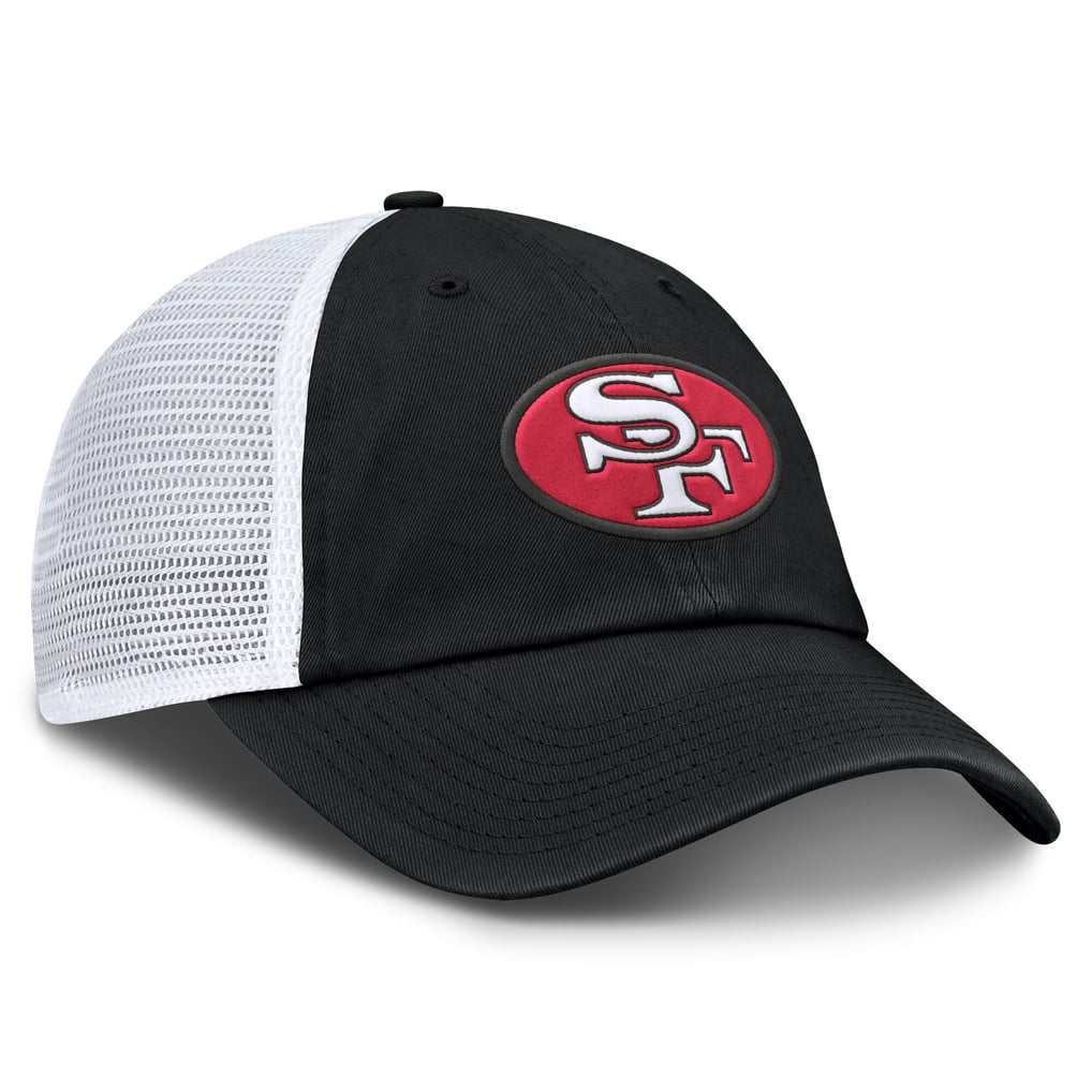 San Francisco 49ers Fanatics Basic Vintage Trucker Adjustable Hat - Black/White