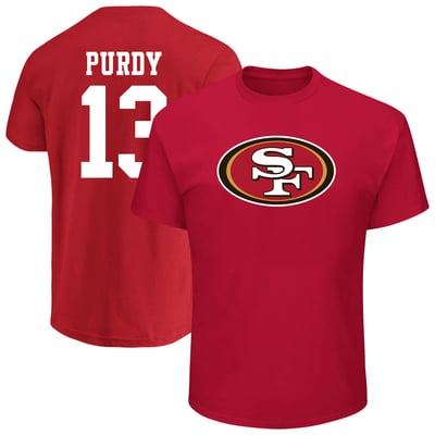 Brock Purdy San Francisco 49ers Fanatics Big & Tall Name & Number T-Shirt - Scarlet