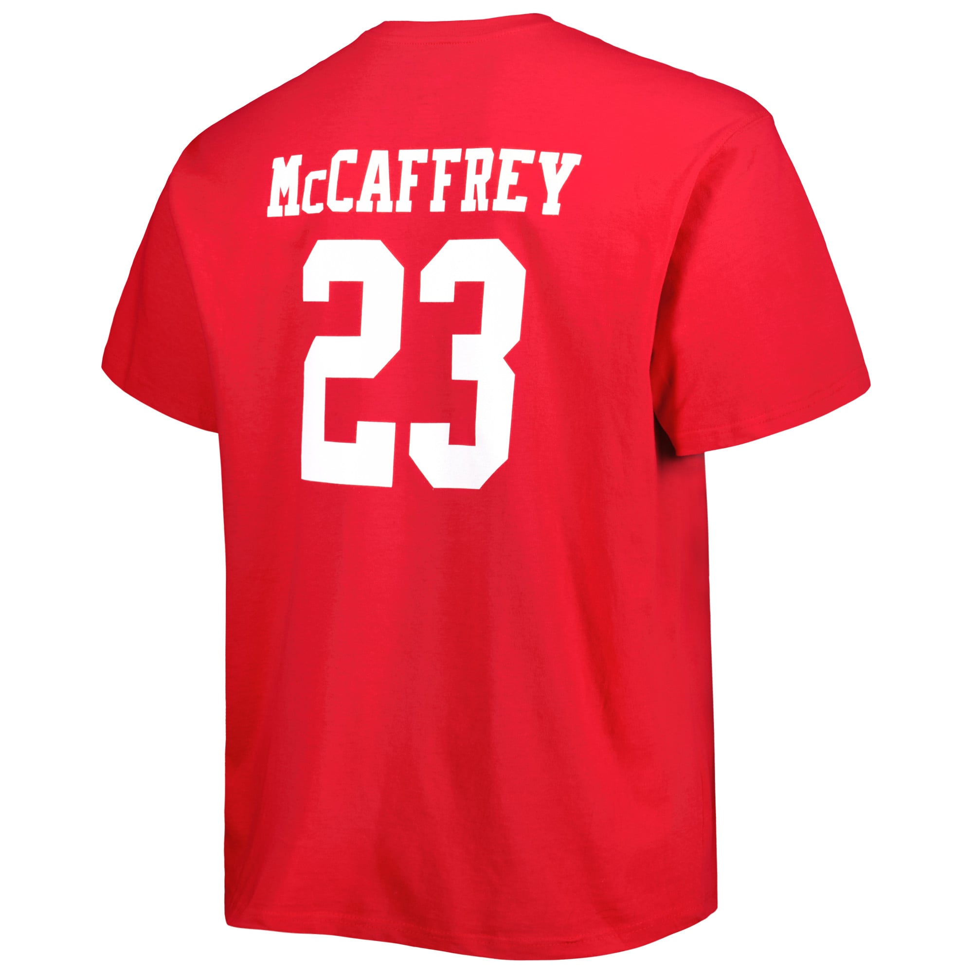 Men's Fanatics Christian McCaffrey Scarlet San Francisco 49ers Big