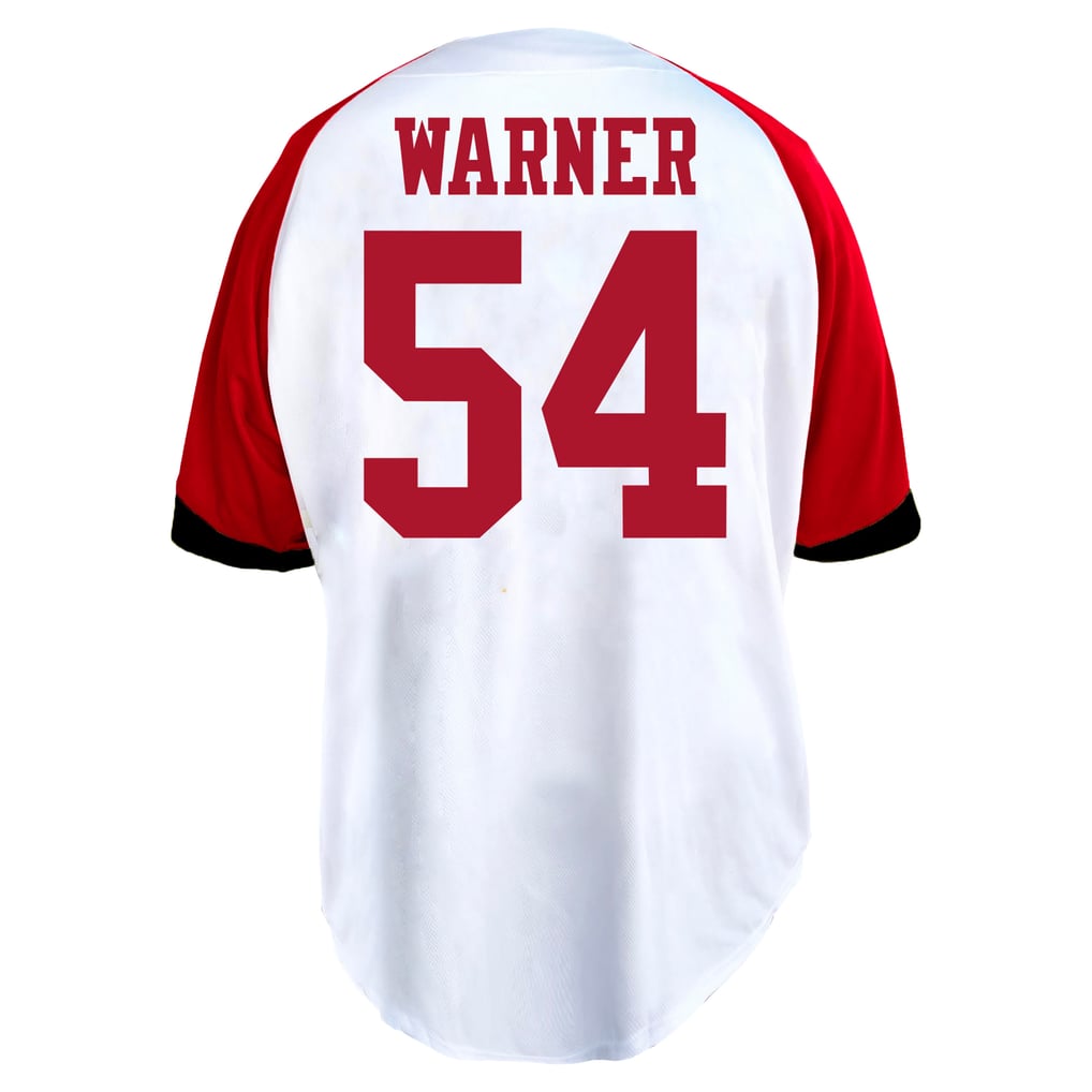Men's Fanatics Fred Warner White San Francisco 49ers Big & Tall Button ...