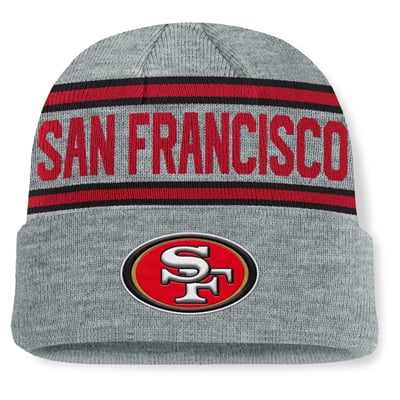 San Francisco 49ers Fanatics Luna Rock Cuffed Knit Hat - Heather Gray