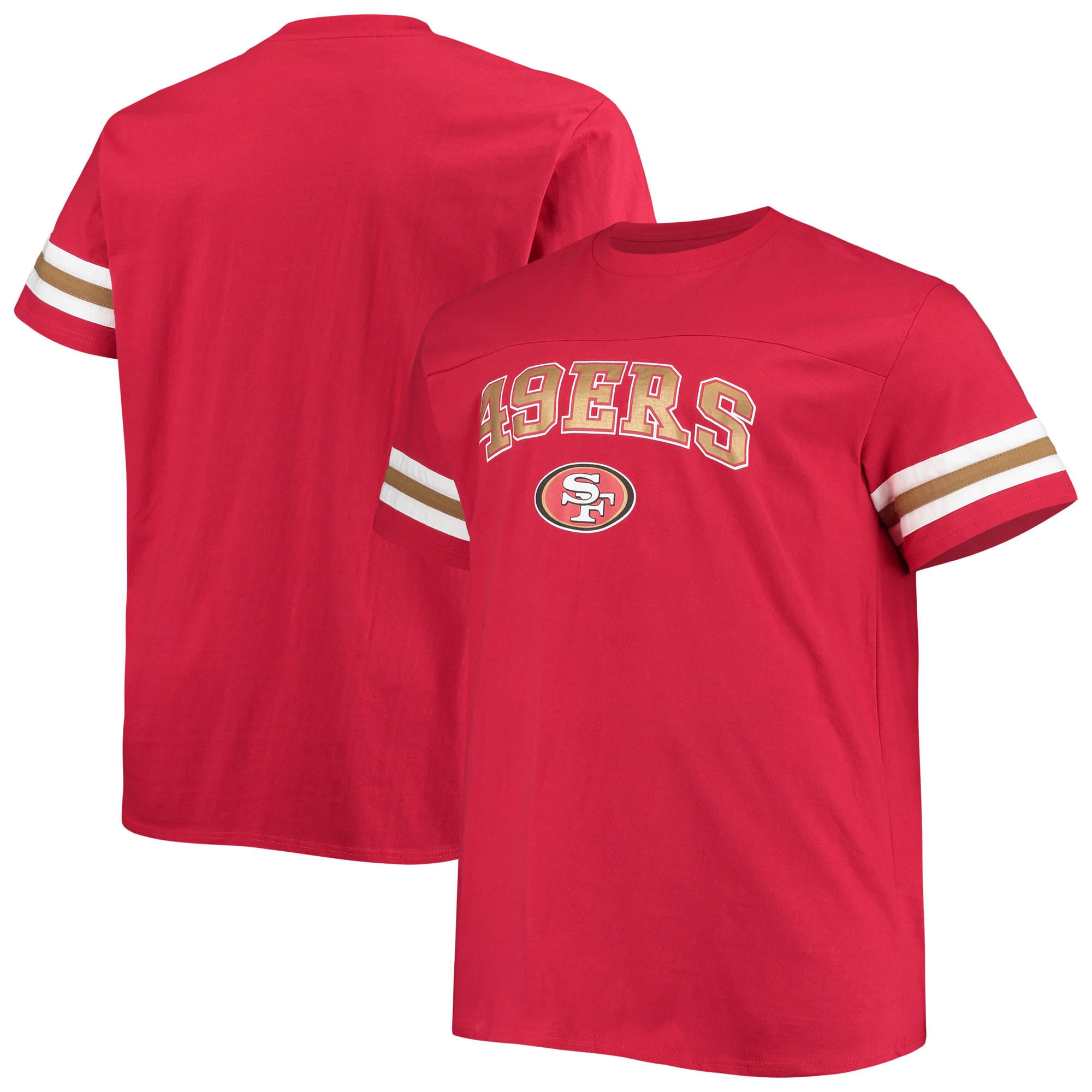 Men's Fanatics Scarlet San Francisco 49ers Big & Tall Logo Sleeve
