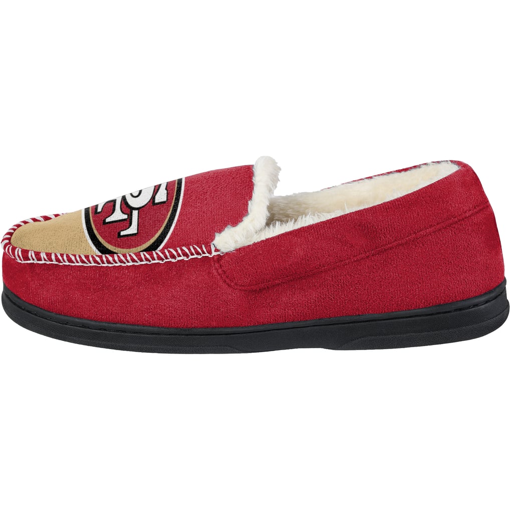 NFL Official 49ers The Wally Sport Slip On Loafer Shoe SIZE 11-12M Foco X NFL San Francisco 49ers Big Logo Athletic Moccasin Slipper FOCO main image 4
