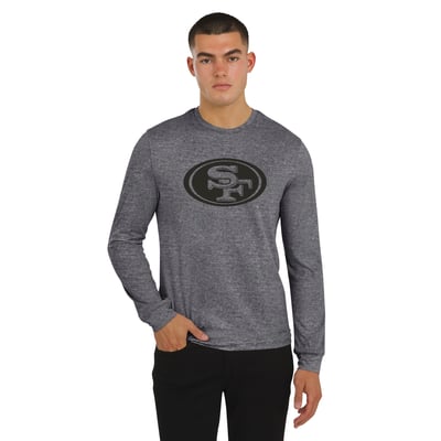  San Francisco 49ers J. Palmer Four Down Long Sleeve T-Shirt - Charcoal
