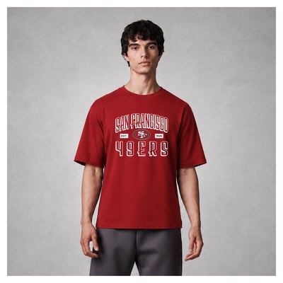 San Francisco 49ers Levelwear Luxe Moment Stronghold Knit T-Shirt - Red