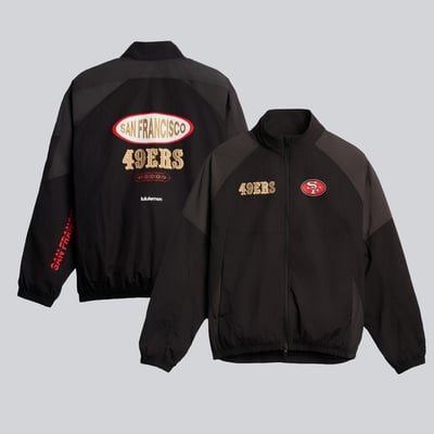 San Francisco 49ers lululemon Nylon Oversized Track Jacket - Black