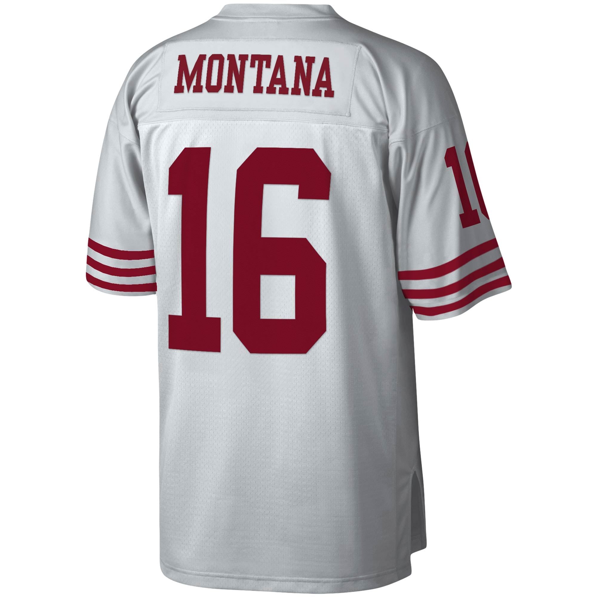 Men's Mitchell & Ness Joe Montana Platinum San Francisco 49ers NFL