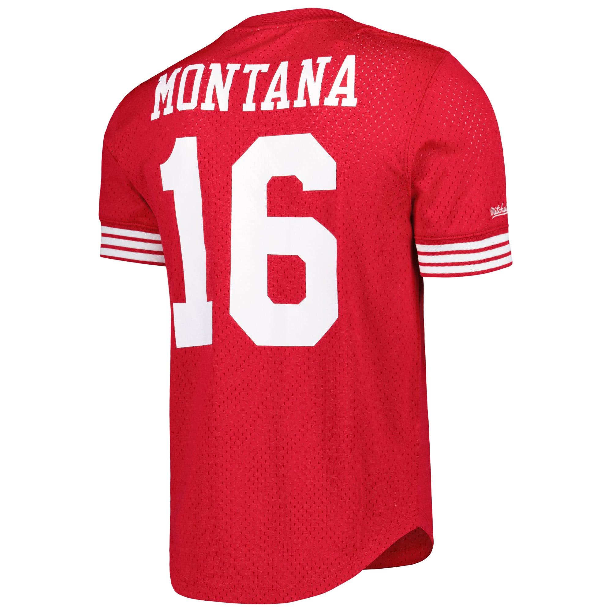 Men's Mitchell & Ness Joe Montana Scarlet San Francisco 49ers