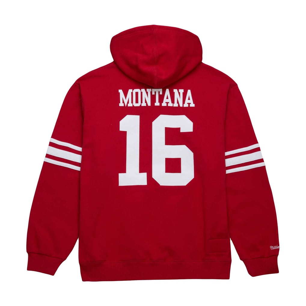 Men's San Francisco 49ers Joe Montana Mitchell & Ness Scarlet Retired ...