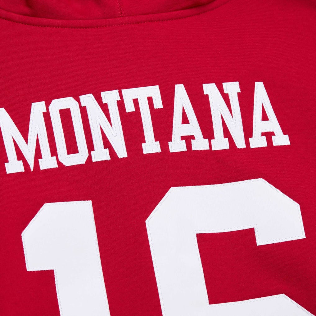 Men's San Francisco 49ers Joe Montana Mitchell & Ness Scarlet Retired ...