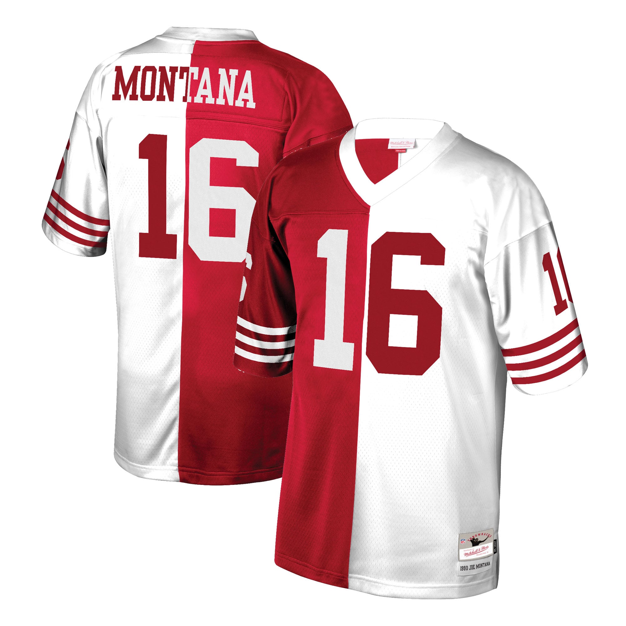 【タイムセール】モンタナ 49ers Authentic ジャージ Men's Mitchell & Ness Joe Montana Scarlet/White San Francisco