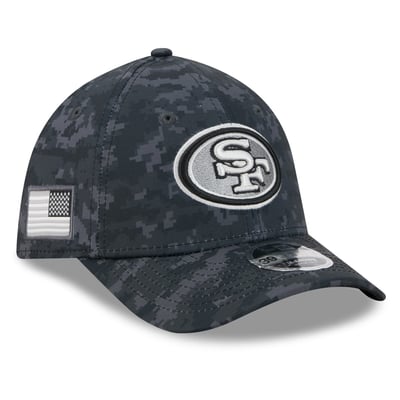 San Francisco 49ers New Era 2026 Salute To Service 39THIRTY M-Crown Stretch Hat - Black