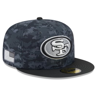 San Francisco 49ers New Era 2026 Salute To Service 59FIFTY Fitted Hat - Black