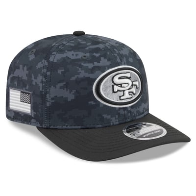 San Francisco 49ers New Era 2026 Salute To Service 9SEVENTY Adjustable Hat - Black
