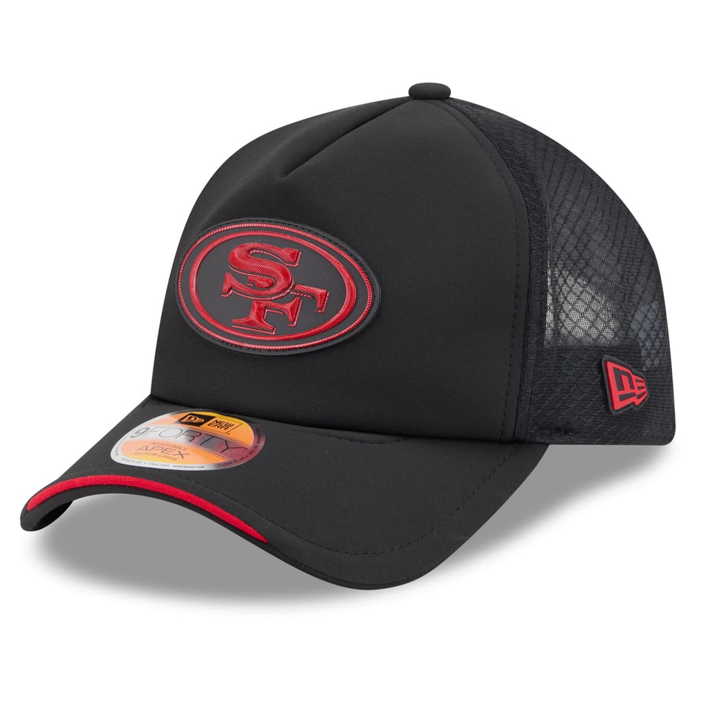 Men's New Era Black San Francisco 49ers 2026 Sideline Apex 9FORTY ...