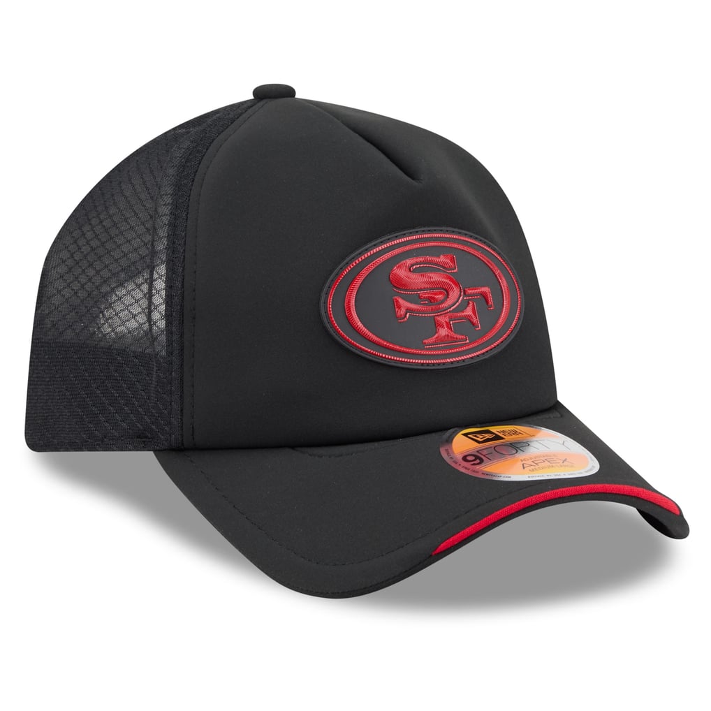 Men's New Era Black San Francisco 49ers 2026 Sideline Apex 9FORTY ...