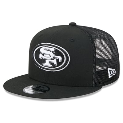 San Francisco 49ers New Era 9FIFTY Snapback Trucker Hat - Black/White