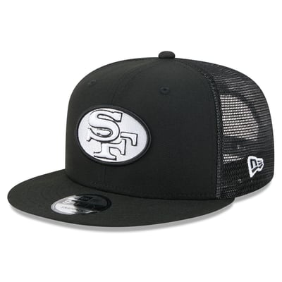 San Francisco 49ers New Era 9FIFTY Snapback Trucker Hat - Black/White