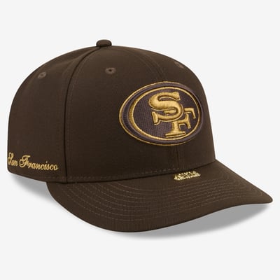 San Francisco 49ers New Era Visor Pin A-Frame 59FIFTY Fitted Hat - Brown