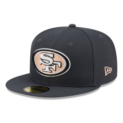 San Francisco 49ers New Era Fall Glow 59FIFTY Fitted Hat - Gray