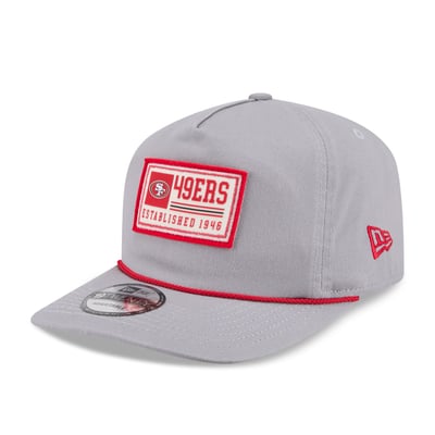 San Francisco 49ers New Era Patch 19TWENTY Adjustable Hat - Gray