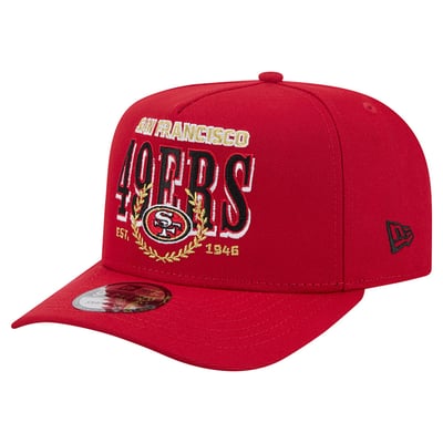 San Francisco 49ers New Era Laurel A-Frame 9FIFTY Snapback Hat - Scarlet
