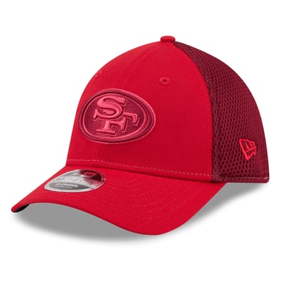 San Francisco 49ers New Era Neo Mesh 39THIRTY M-Crown Stretch Hat - Scarlet