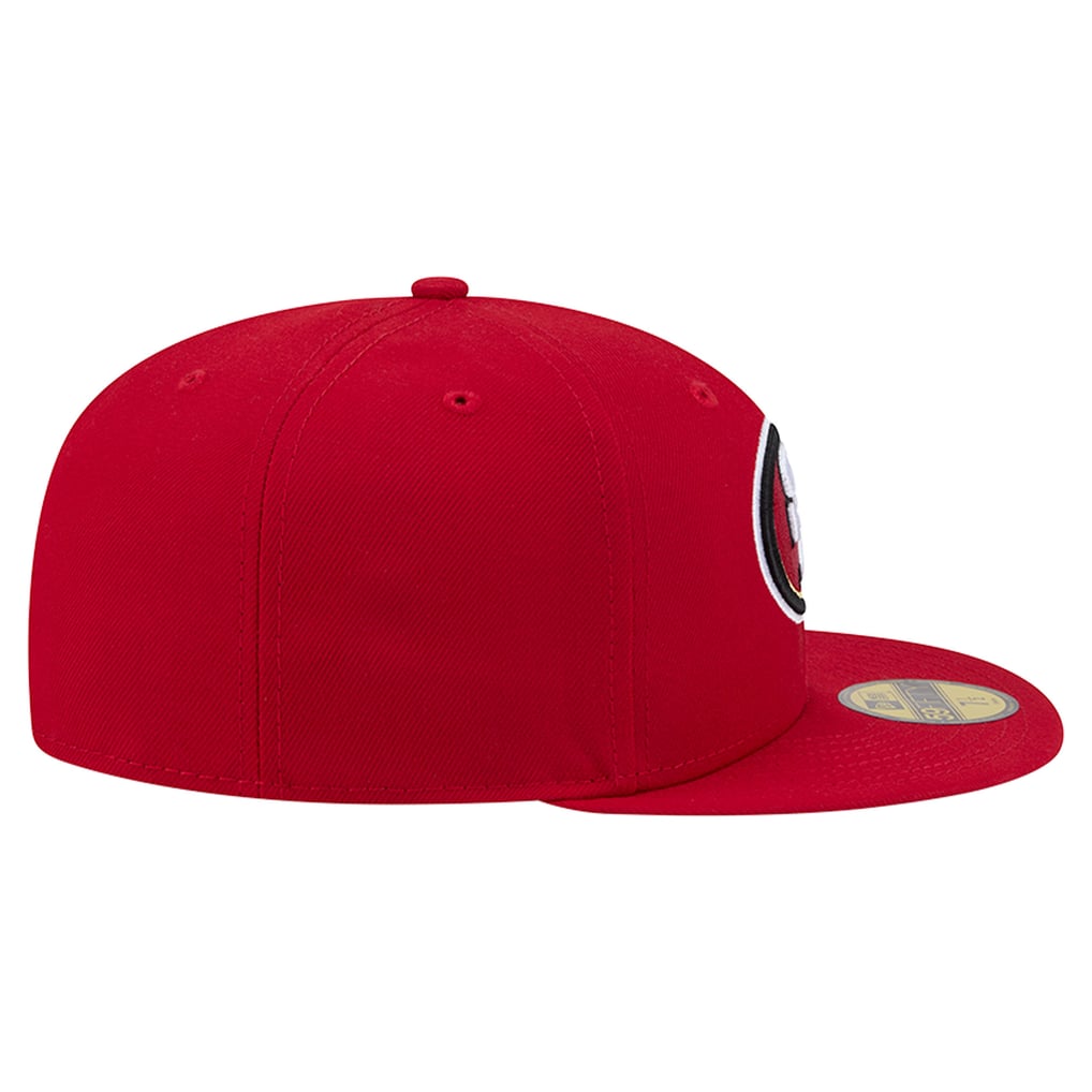 New Era San Francisco 49ers Scarlet Side Script 59FIFTY Fitted Hat